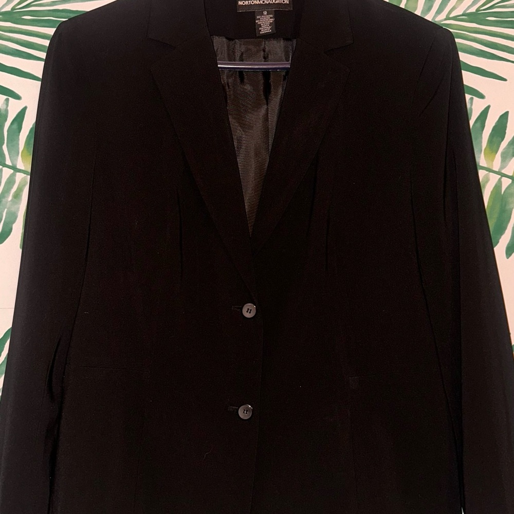 Norton McNaughton Black Structured Blazer